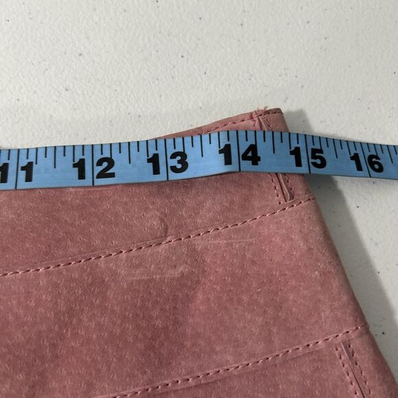 Eyeshadow Mini Skirt Womens 3 or 4 Pink Suede Pleated Barbiecore‎ Y2K Grunge - Picture 4 of 7